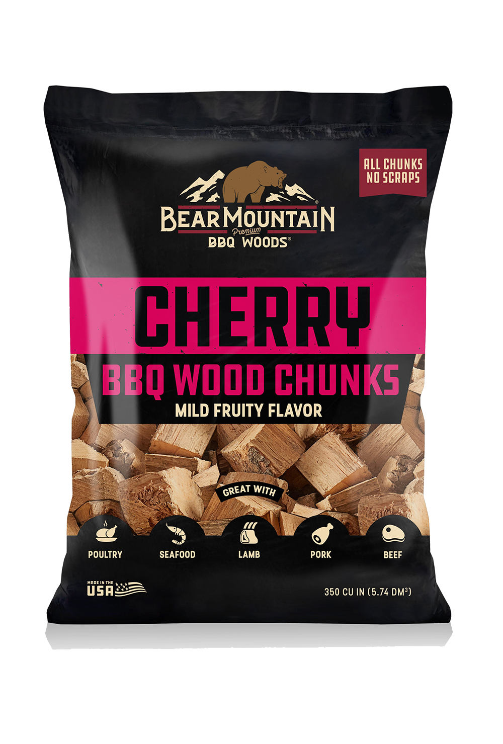 Cherry BBQ Wood Chunks Bear Mountain BBQ