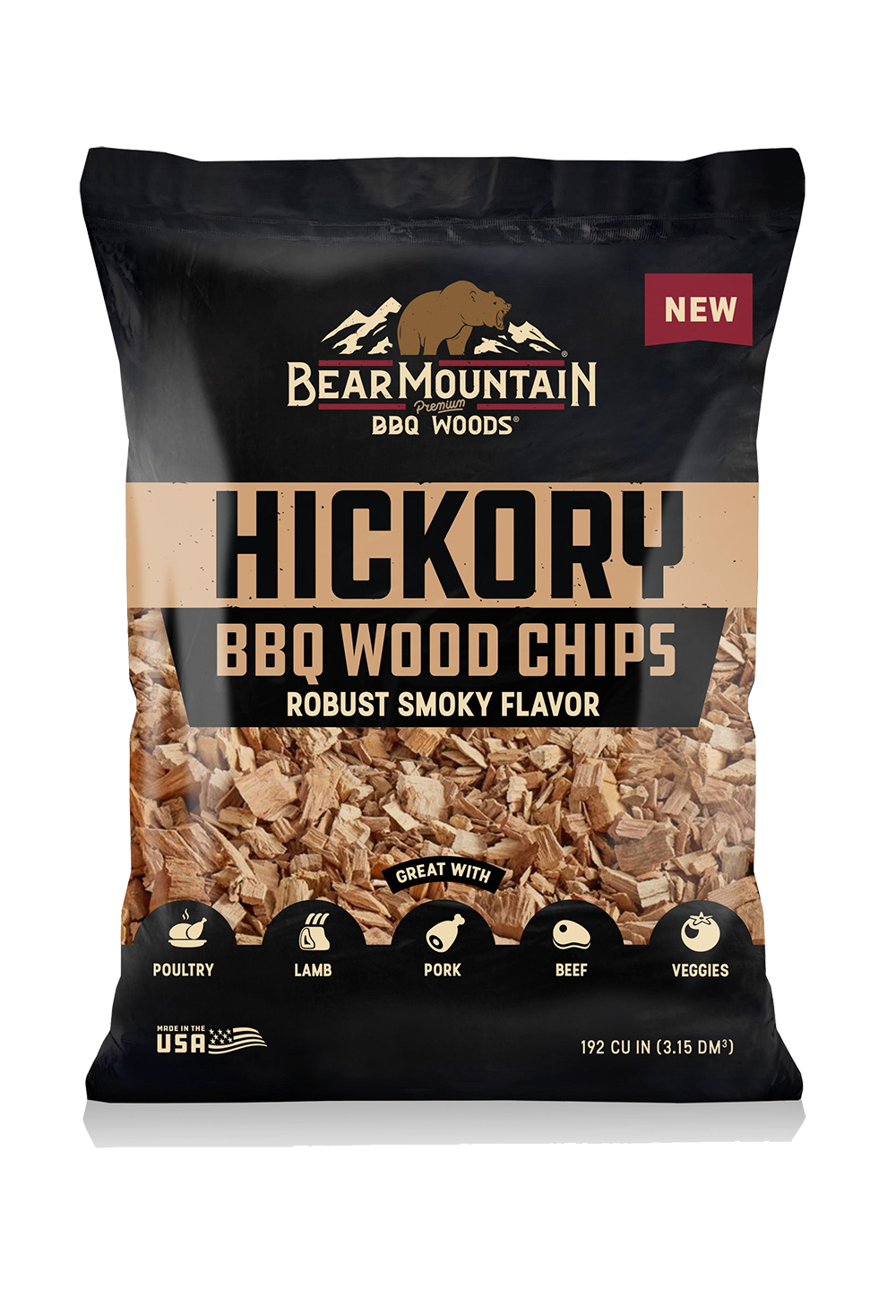 Hickory BBQ Wood Chips Bear Mountain BBQ