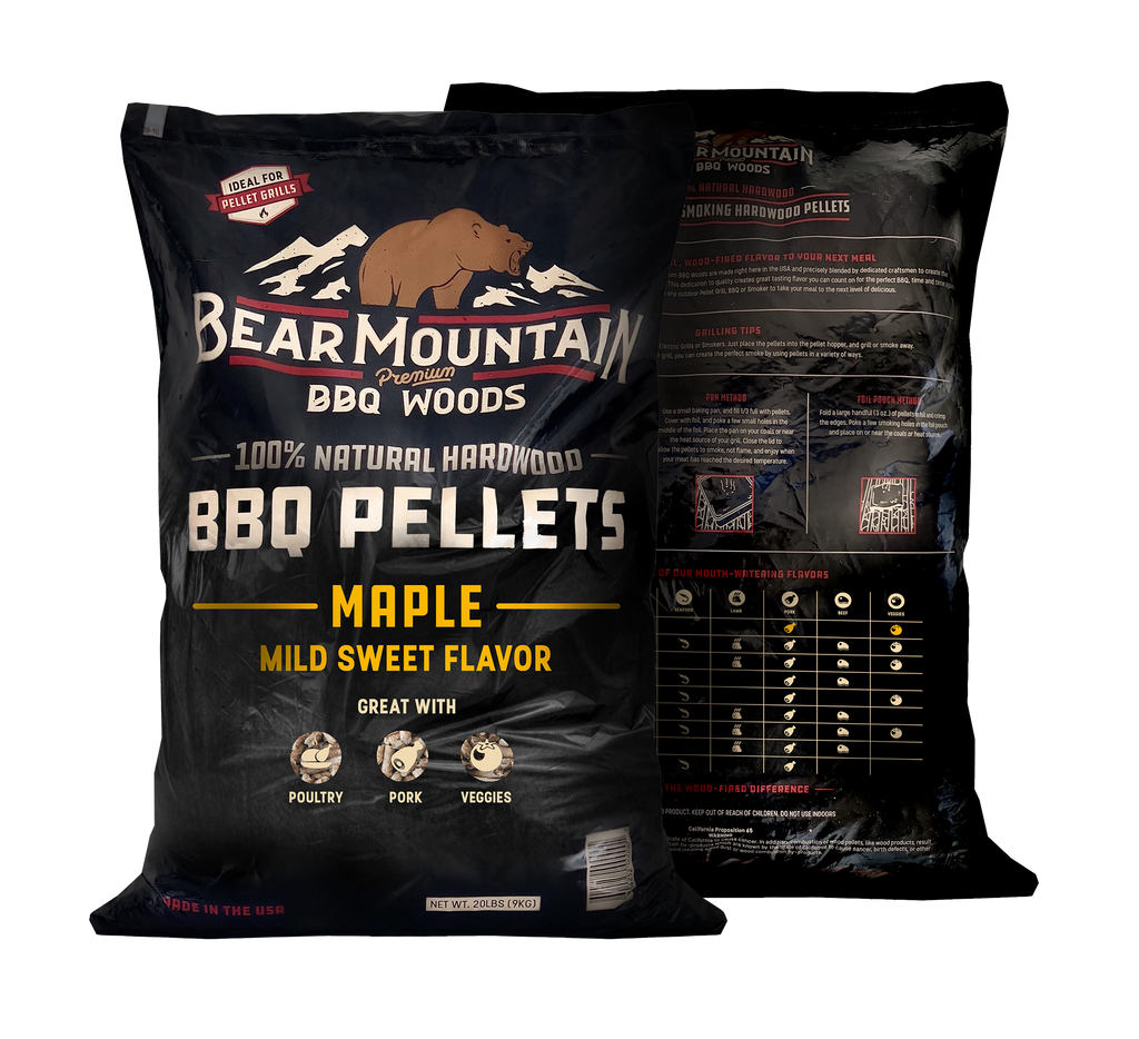 Bear Mountain Maple BBQ Wood Pellets Premium wood fire flavor