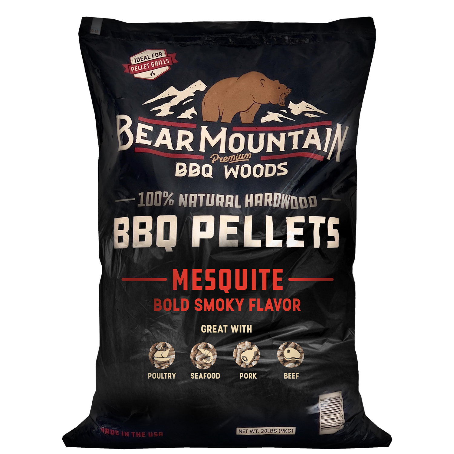 Bear Mountain Mesquite BBQ Wood Pellets: Premium wood fire flavor. – Bear  Mountain BBQ