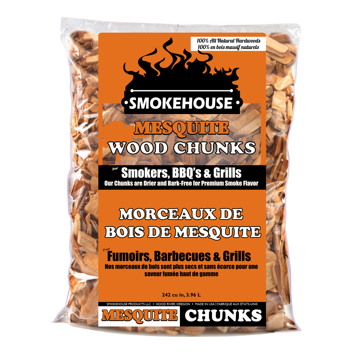 Smokehouse Products Mesquite Wood Chunks Bear Mountain BBQ