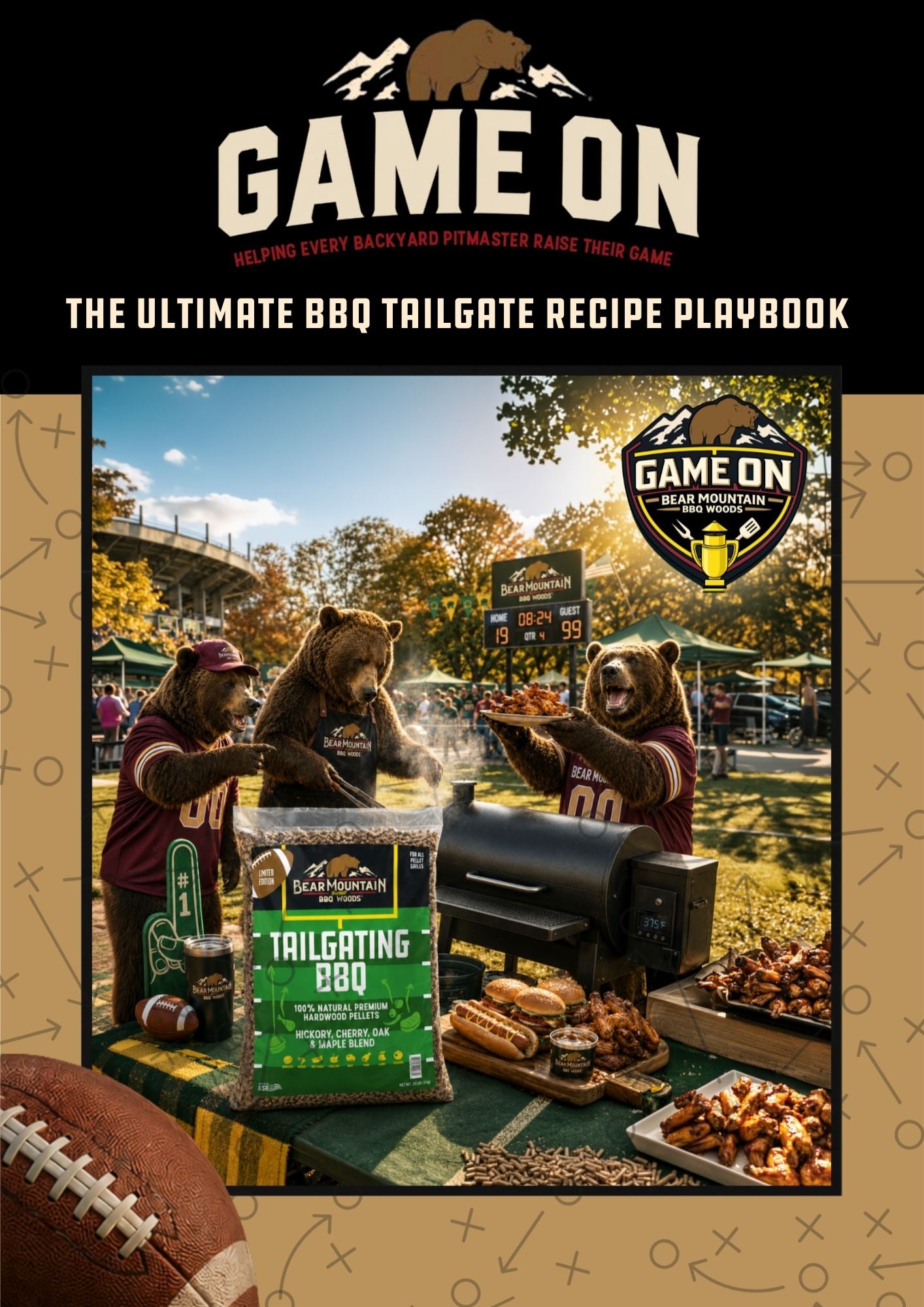 Game On: The Ultimate BBQ Tailgate Recipe Playbook cover